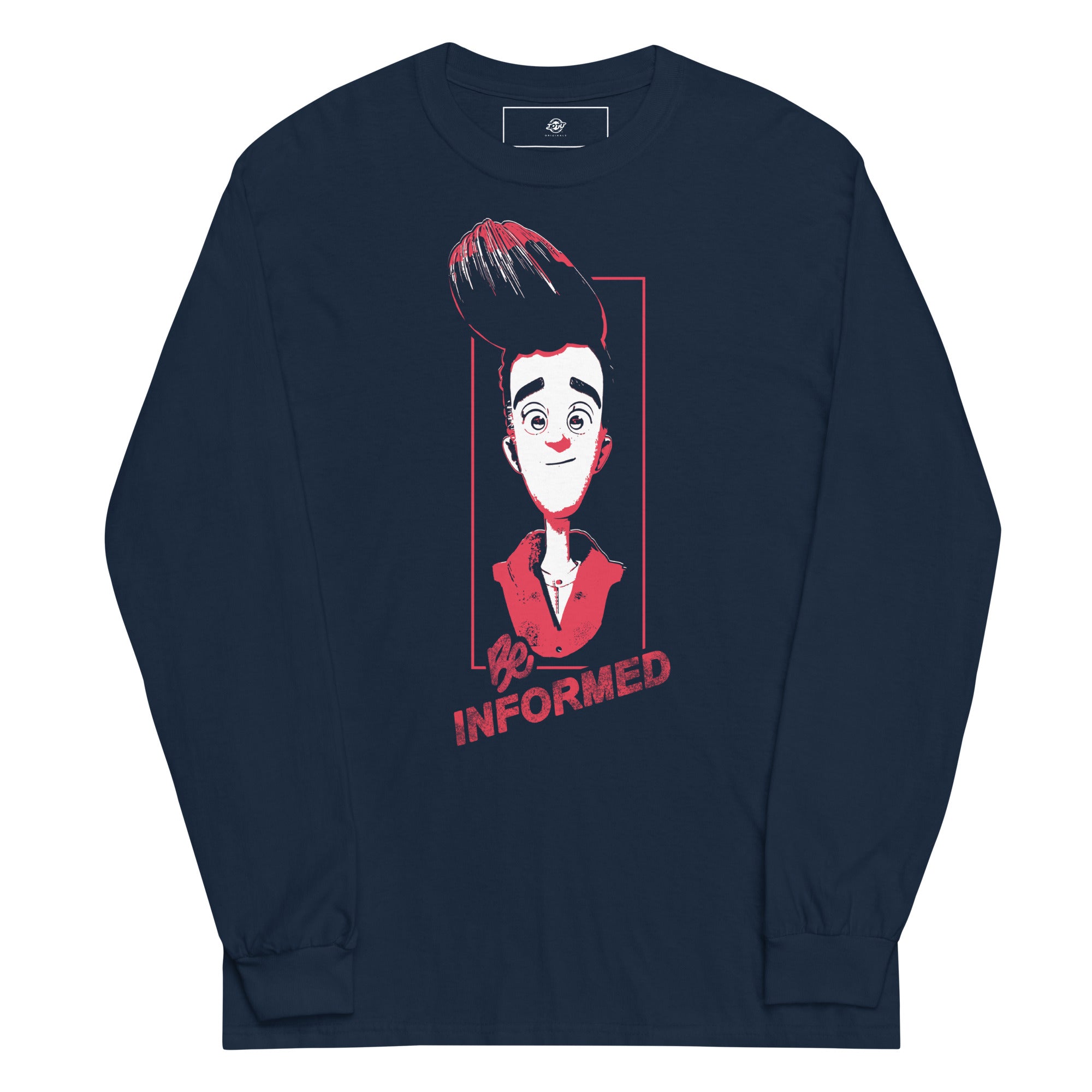 Parker Men’s Long Sleeve Shirt - "Be Informed"