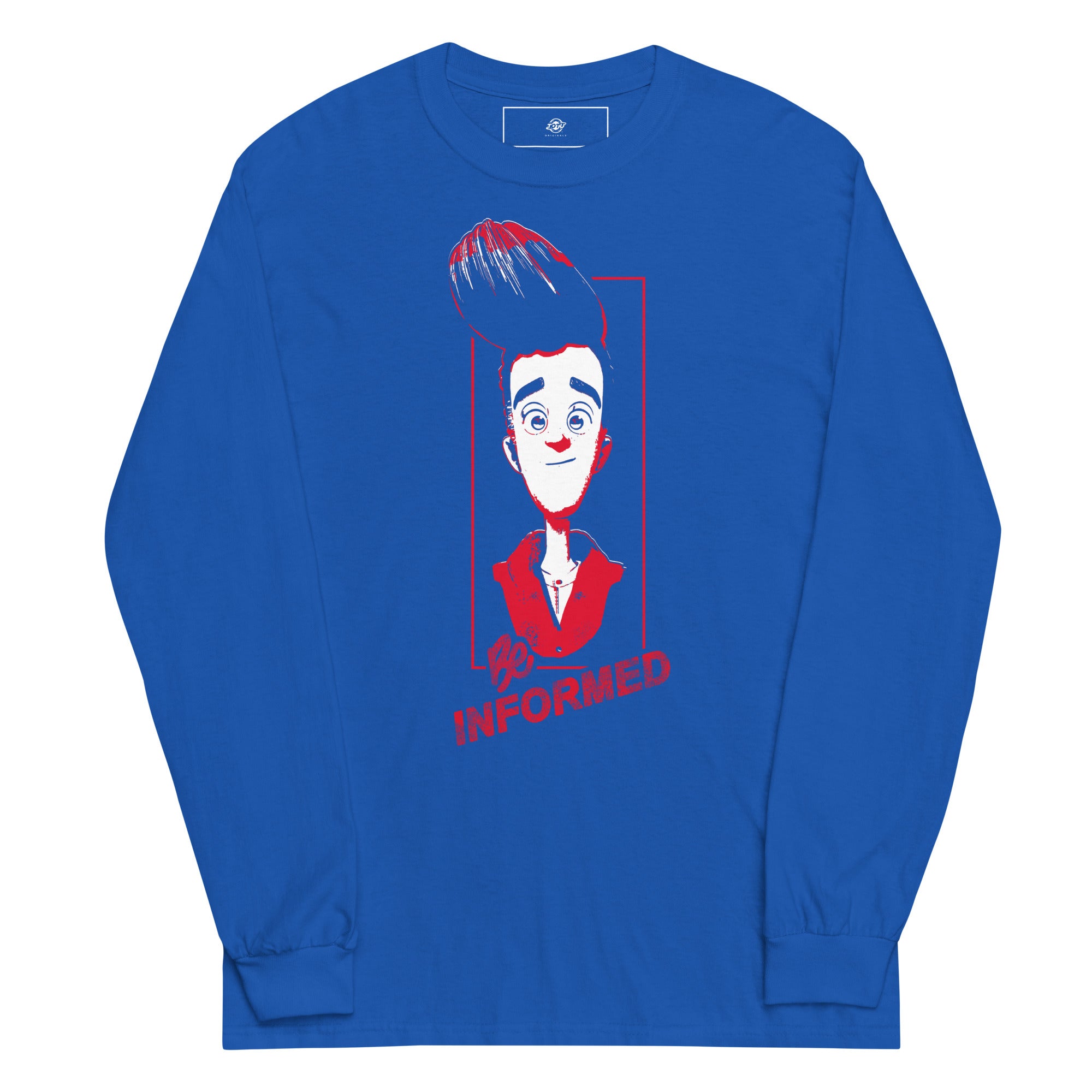 Parker Men’s Long Sleeve Shirt - "Be Informed"