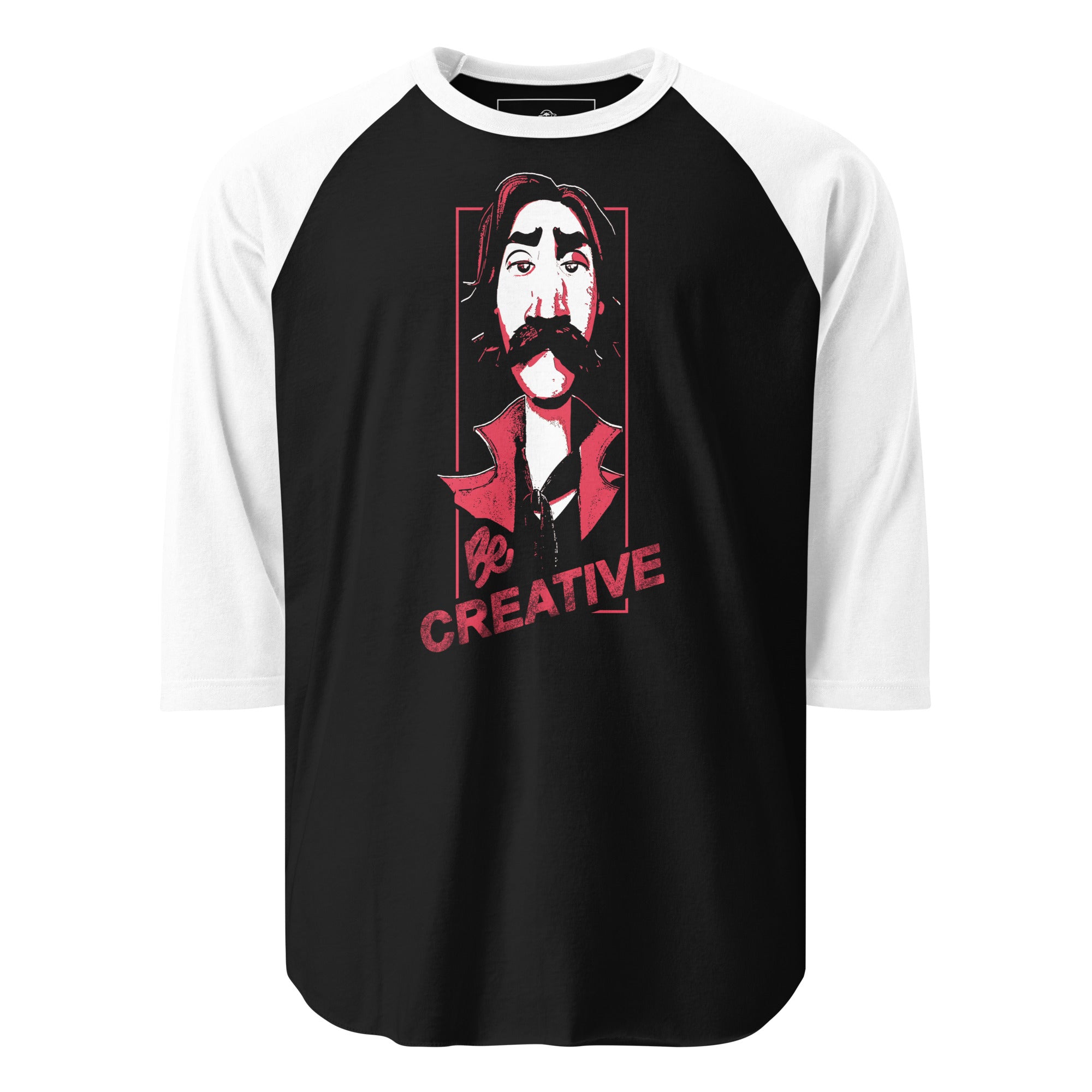 Slowy 3/4 sleeve raglan shirt - "Be Creative"
