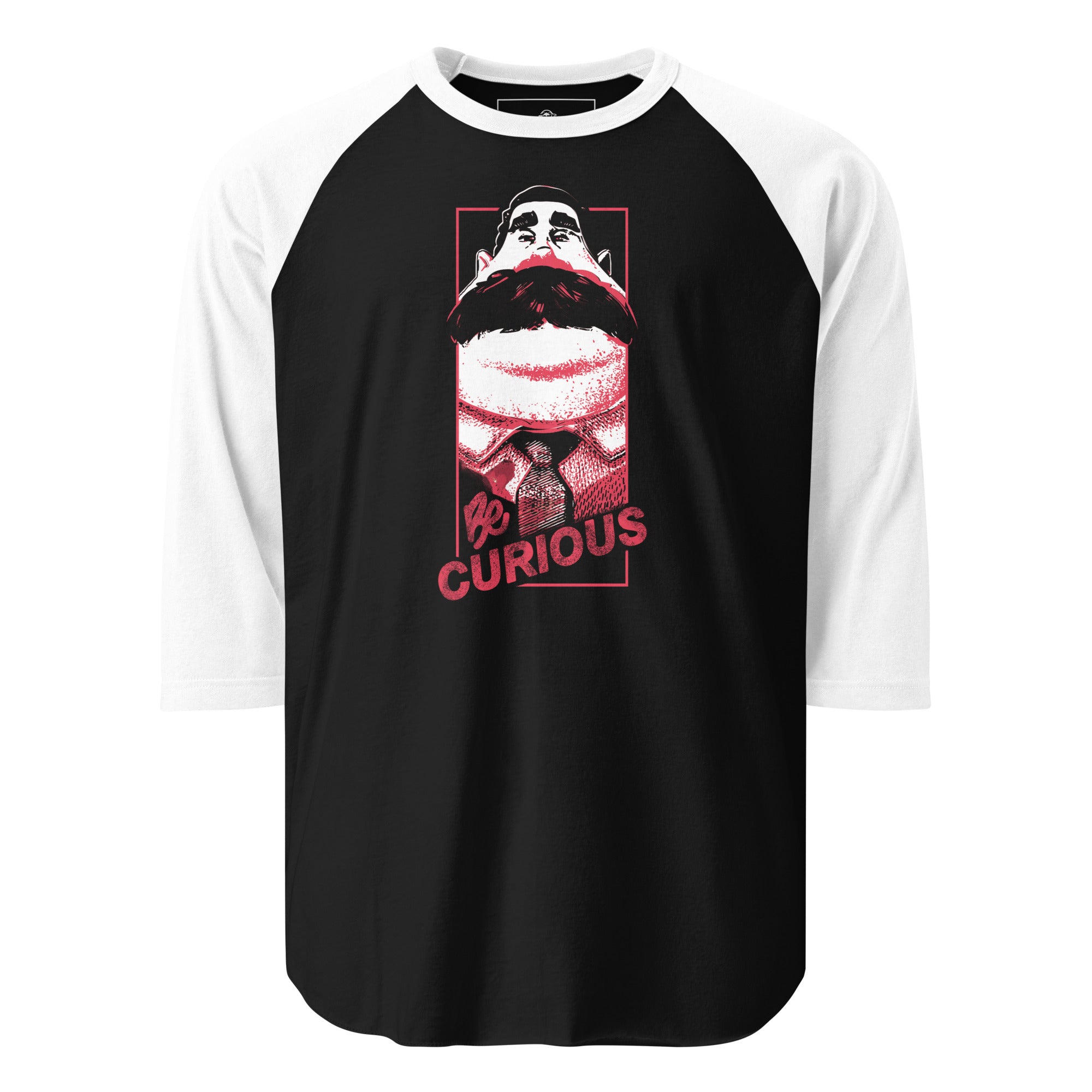 Schmitty 3/4 sleeve raglan shirt - "Be Curious"