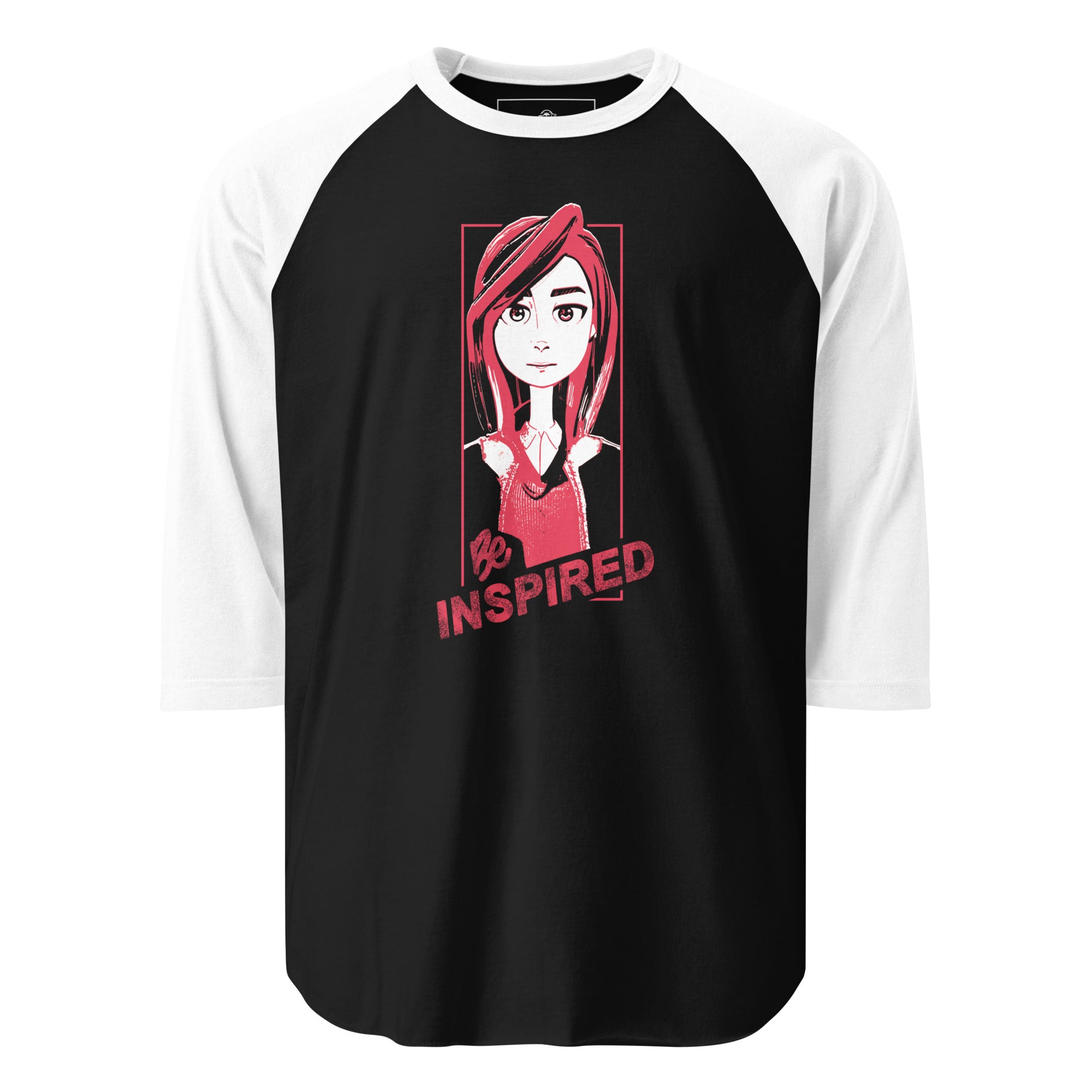 Katherine 3/4 sleeve raglan shirt - "Be Inspired"