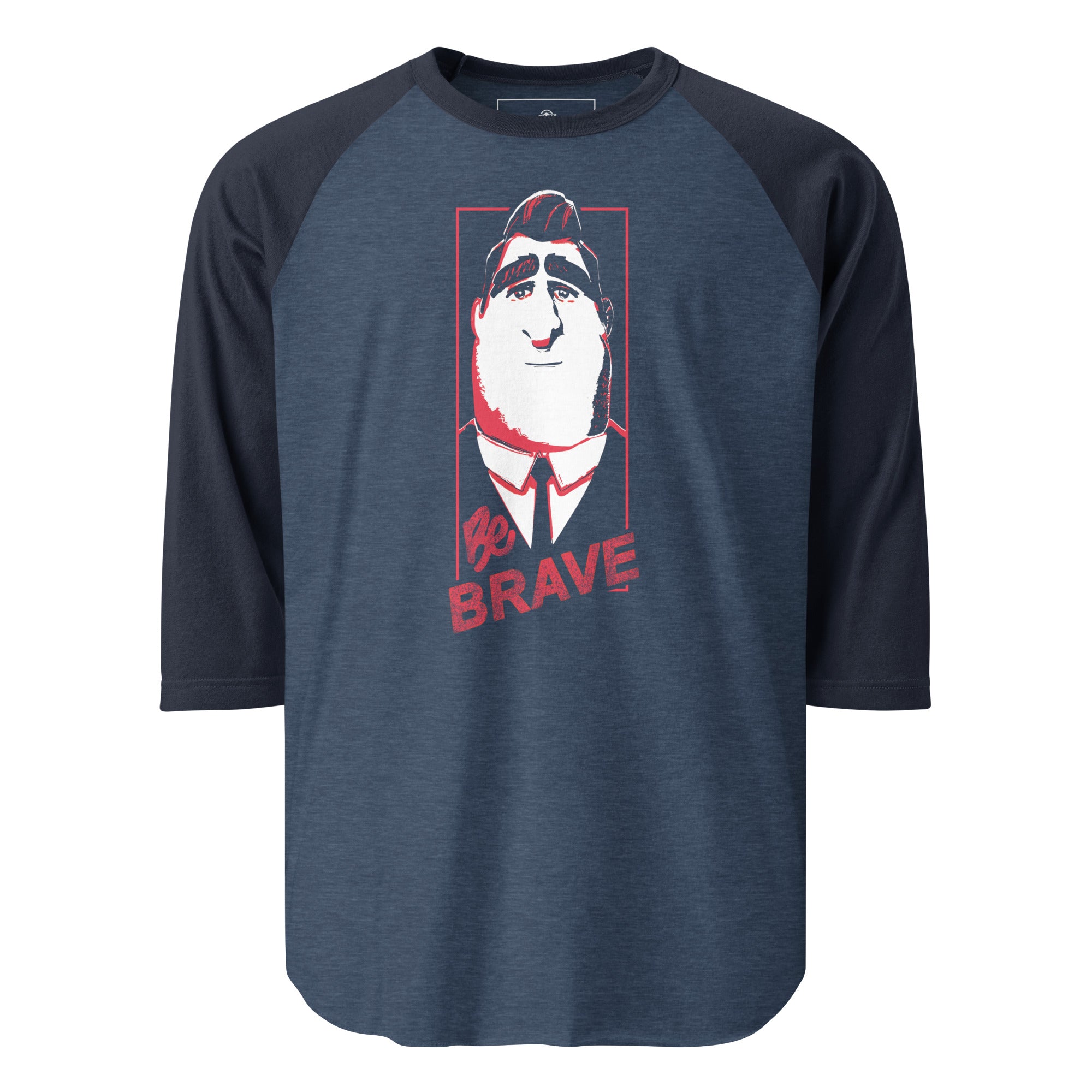 Ray 3/4 sleeve raglan shirt - "Be Brave"