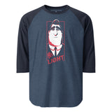 Ray 3/4 sleeve raglan shirt - "Be Light"