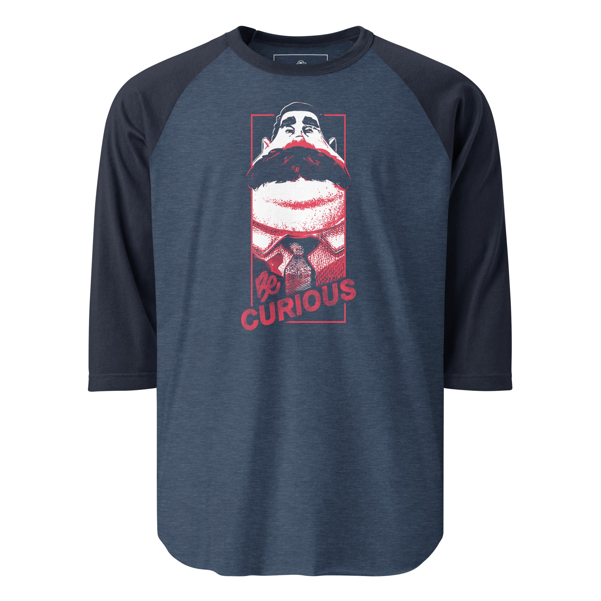 Schmitty 3/4 sleeve raglan shirt - "Be Curious"