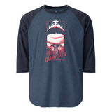 Schmitty 3/4 sleeve raglan shirt - "Be Curious"
