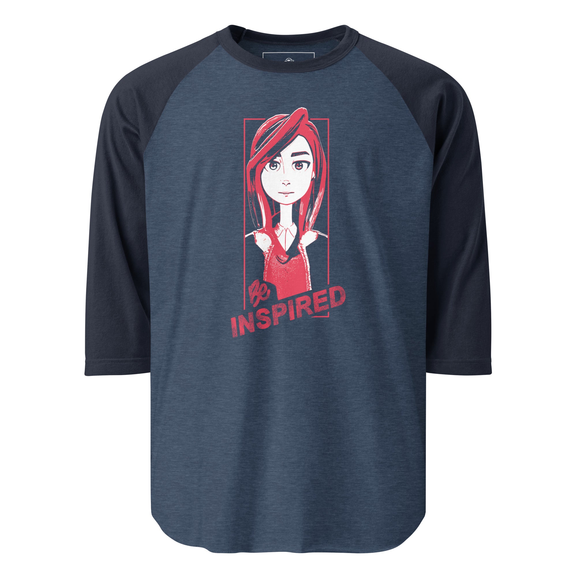 Katherine 3/4 sleeve raglan shirt - "Be Inspired"